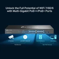 TP-Link SG3218XP-M2 Omada L2 plus 16x2.5G RJ45 2x10G SFP 8 PoE-portok rack-mount #3