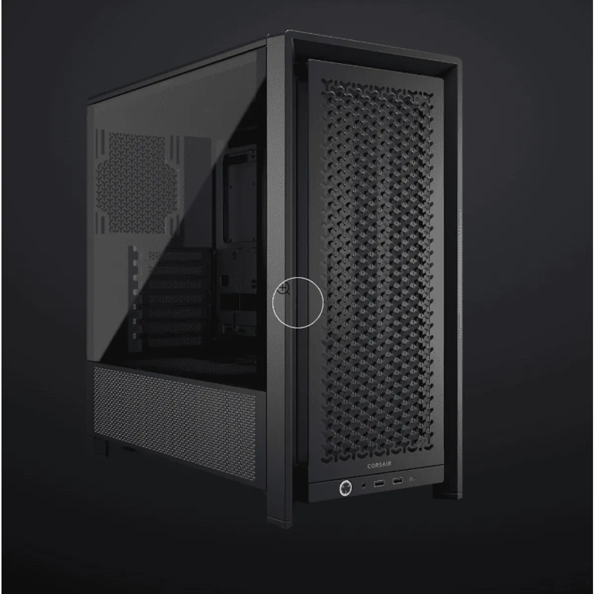 Corsair CC-9011290-WW Frame 4000D középtorony ATX InfiniRail 2x360 mm radiátor #1