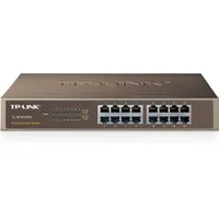 TP-Link TL-SF1016DS 16-portos kapcsoló Auto-MDI-MDIX 10-100 Mbps 3,2 Gbps MAC-tábla 8000 1U fémház