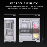 Corsair CC-9011325-WW 3500X LX-R rgb iCUE link mid-tower atx számítógépház #5
