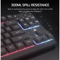 Corsair CH-9216065-NA K55 CORE TKL RGB membrános gamer billentyűzet 300 ml folyadék elleni védelem 12-key rollover iCUE kompatibilis USB Type-A #2