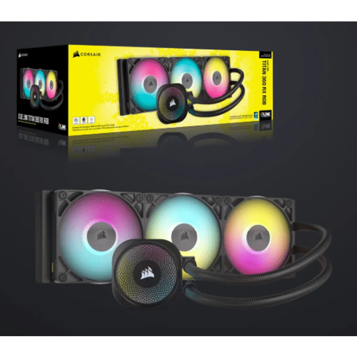 Corsair CW-9061018-WW iCUE Link Titan 360 RX RGB AIO #5