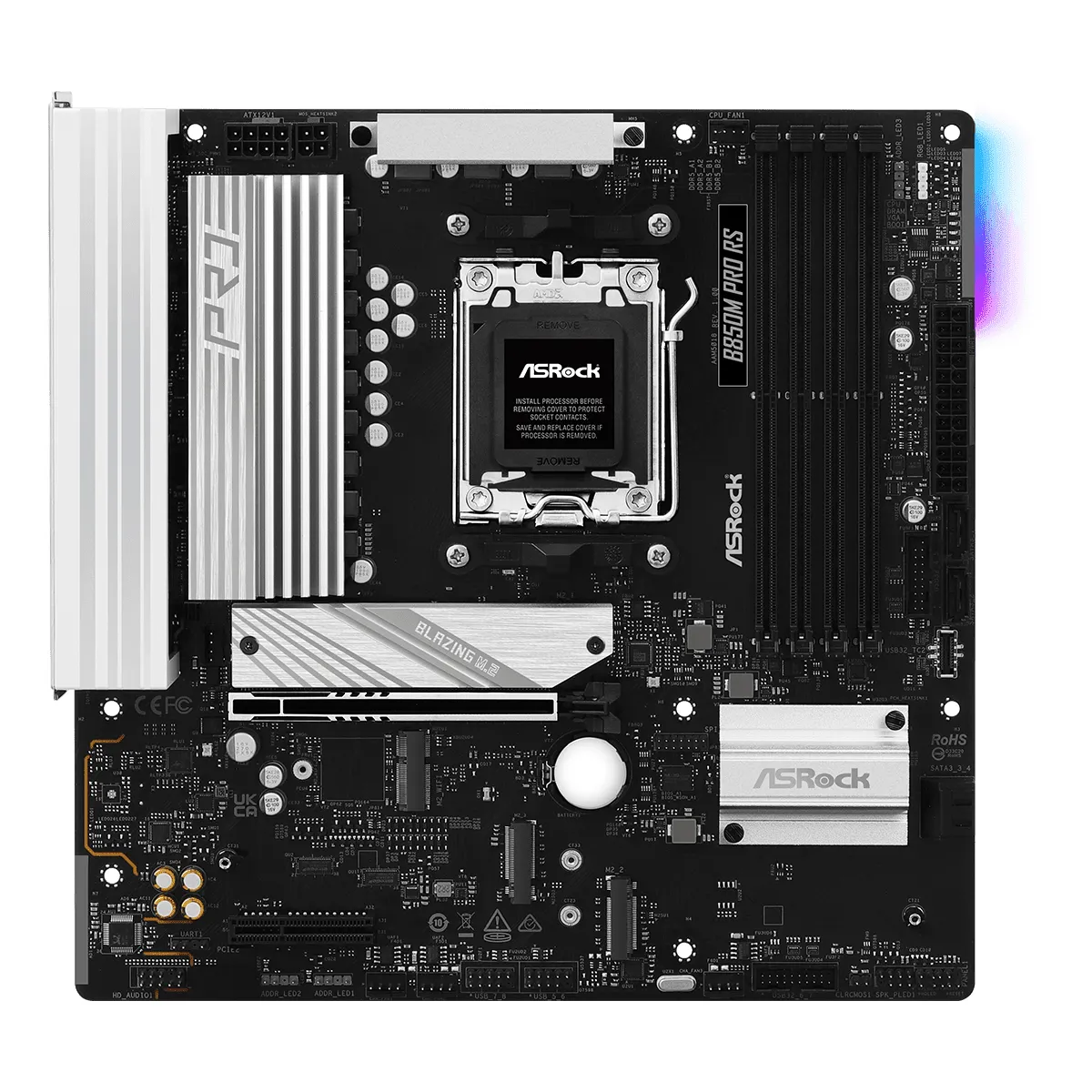 Asrock 90-MXBR60-A0UAYZ B850M Pro RS AM5 4x DDR5 Hyper M.2 Gen5 2x M.2 Gen4 PCIe 5.0 x16 4x SATA3 #2