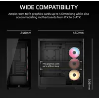 Corsair CC-9011324-WW 3500X LX-R iCUE LINK edzett üveg Mid-Tower ATX #5