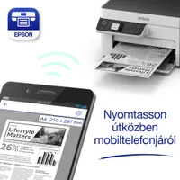 EPSON C11CJ18402 EcoTank M2120 monó MFP WiFi USB 150 lap elülső papírtálca 30 lap kimeneti papírtálca 1440x720 dpi #4