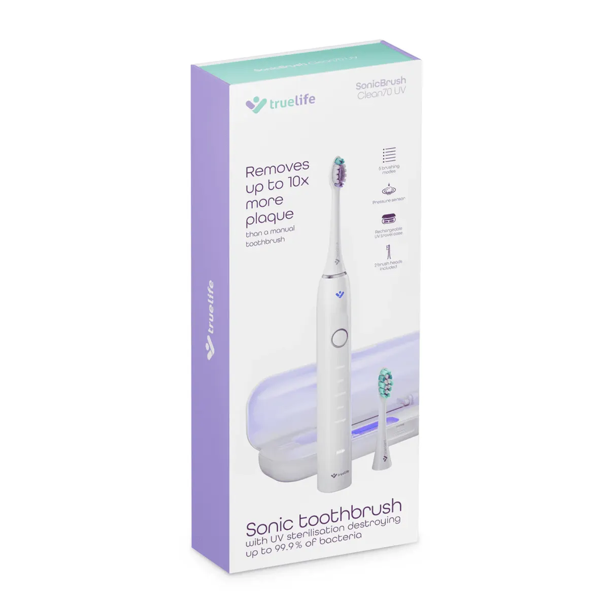 TrueLife 8595724901921 SonicBrush Clean70 UV pótfej 2 db #3