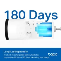 TP-Link TAPOC410 Tapo C410 2K 2304x1296 IP65 6400mAh 180 nap üzemidő kétirányú audio #2