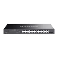 TP-Link SL2428P PoE kapcsoló 24 port 2x combo SFP 250 W
