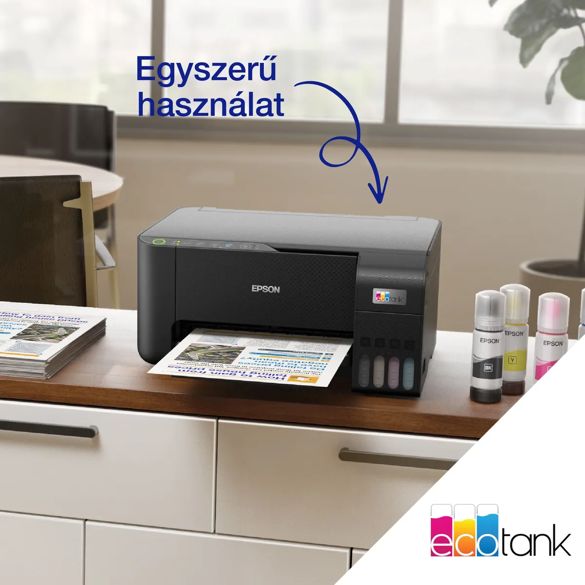 Epson C11CJ67434 EcoTank L3270 multifunkciós tintasugaras WiFi USB A4 színes 5760x1440 DPI #9