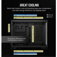 Corsair CC-9011287-WW 2500X Micro-ATX kétkamrás toronyház - fekete-obszidián alumínium edzett üveg invertált alaplap-kompatibilitás #2