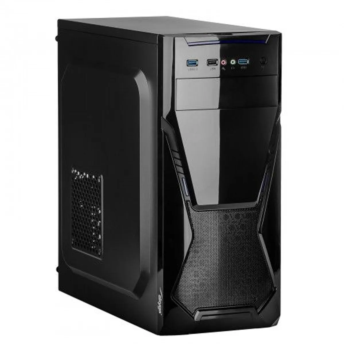 Akyga AK13BK táp nélküli Micro Tower ATX számítógépház 2x USB 2.0 előlapon 5,25" külső 3x3,5" belső #1