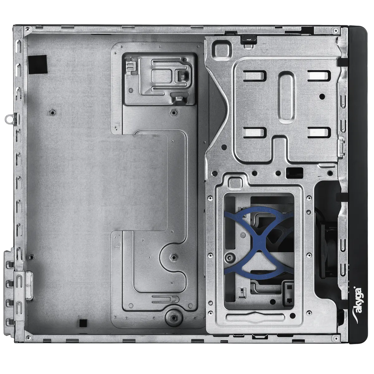 Akyga AK-502-02BK SFF ház Micro-ATX, Mini-ITX és Flex-ATX előlapi 2x USB 3.0, táp nélküli #2
