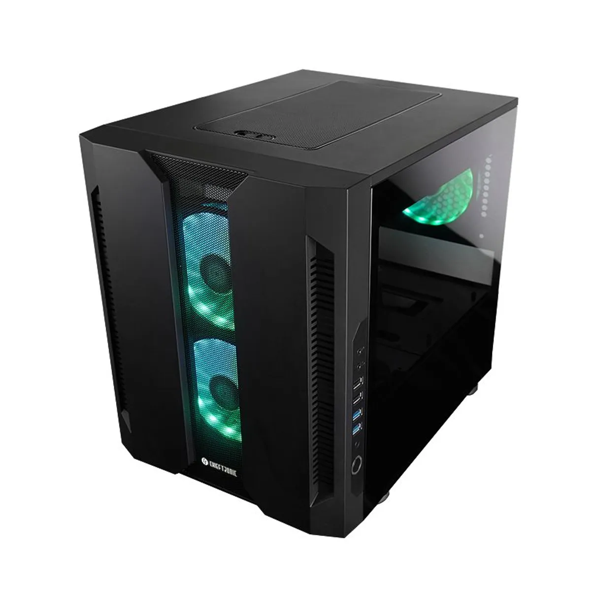 Chieftec GM-02B-OP Chieftronic M2 edzett üveg mATX Mini-ITX táp nélküli 3x ARGB ventilátor RGB vezérlő hub #3