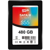 Silicon Power SP480GBSS3S55S25 Slim S55 480 GB SATA III TLC 7 mm Olvasási 560 MBps Írási 530 MBps