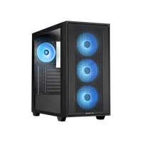 Chieftec GS-03B-OP Hunter 3 edzett üveg, 4x ARGB ventilátor, fekete