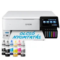 Epson C11CJ20402 EcoTank L8160 hatszínű tintarendszer 5760x1440 dpi 32 oldal percenként A4 WiFi USB Ethernet 10,9 cm érintőképernyő