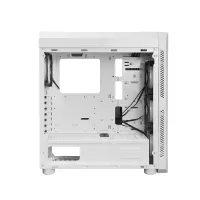 Chieftec GL-03W-OP Scorpion 3 fehér ARGB ventilátorok, edzett üveg oldalpanel, ATX, mATX, Mini ITX kompatibilis, előlap 3x120mm, hátul 1x120mm #2