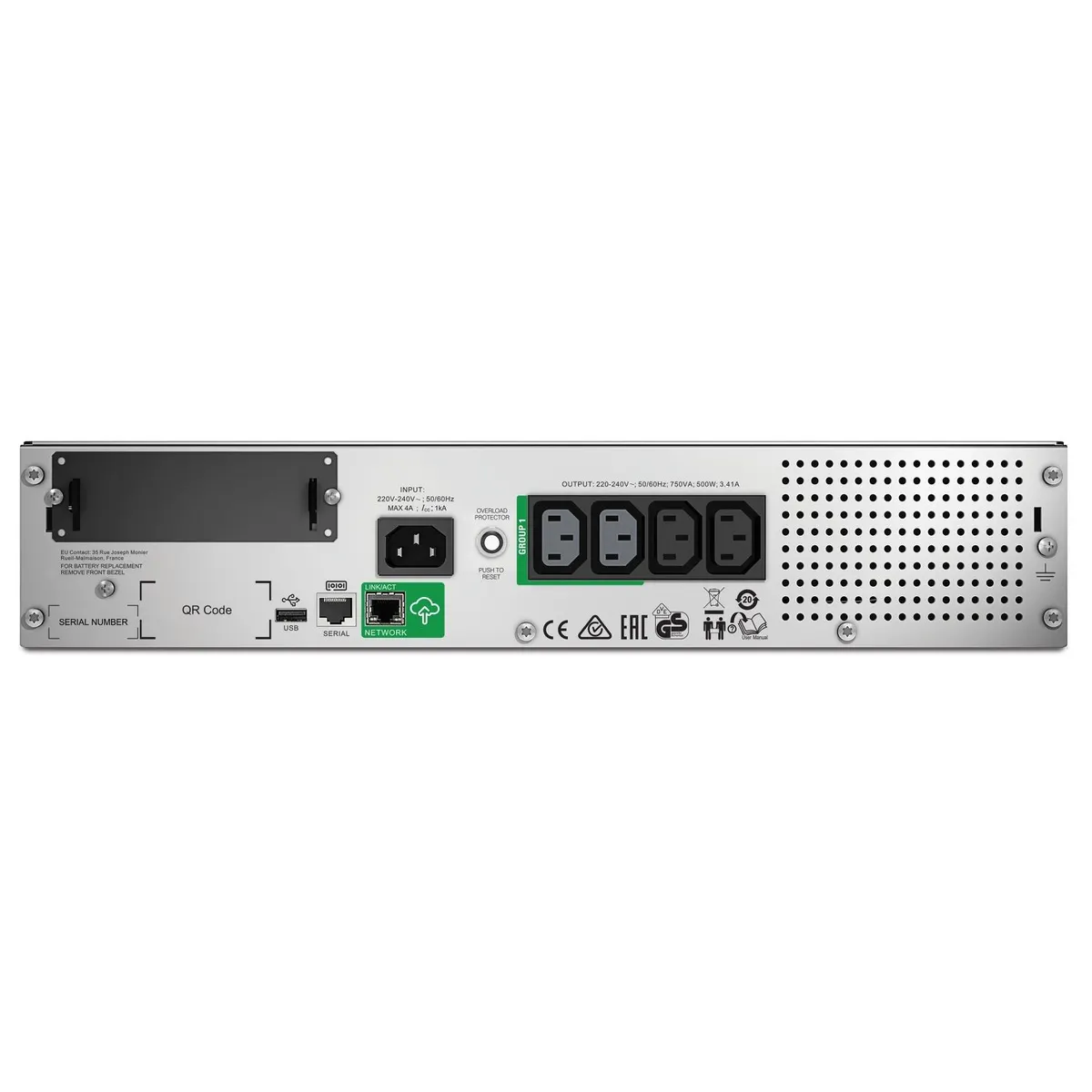 APC SMT750RMI2UC Smart-UPS 750VA LCD RM 2U 230V Line-interaktív #2