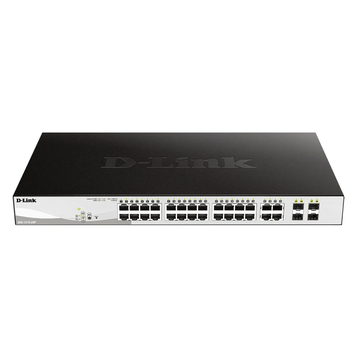 D-Link DGS-1210-28P/E 28-portos PoE L2 kapcsoló, 4x SFP, 56 Gbit/s, MAC 16000 #1