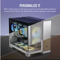 Corsair CC-9011268-WW 2500X iCUE LINK Micro-ATX fehér edzett üveg RGB #4