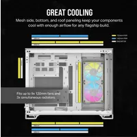 Corsair CC-9011268-WW 2500X iCUE LINK Micro-ATX fehér edzett üveg RGB #3