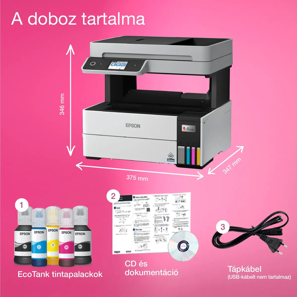 EPSON C11CJ89403 EcoTank L6460 színes 4in1 duplex, WiFi, LAN, USB, SD kártya #4