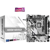 Asrock 90-MXBM50-A0UAYZ H610M-HDV/M.2+ D5 LGA1700 DDR5 2x DIMM Micro-ATX