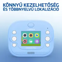 Lamax 8596687002403 InstaKid2 Play kék azonnali nyomtatás FullHD 48Mpx MicroSD MP3 lejátszás #3