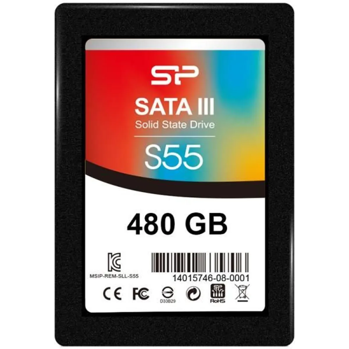 Silicon Power SP480GBSS3S55S25 Slim S55 480 GB SATA III TLC 7 mm Olvasási 560 MBps Írási 530 MBps #1