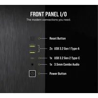 Corsair CC-9011287-WW 2500X Micro-ATX kétkamrás toronyház - fekete-obszidián alumínium edzett üveg invertált alaplap-kompatibilitás #3