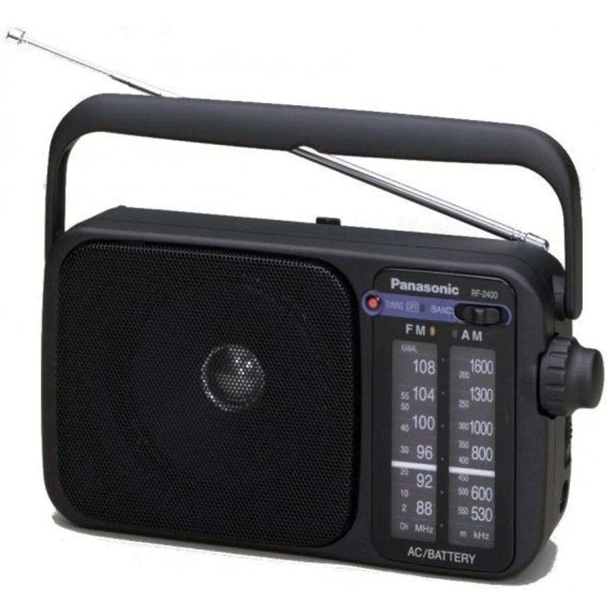 Panasonic RF-2400DEG-K RF-2400DEG hordozható rádió digitális tuner FM-AM 10 cm hangszóró 4x AA elem #1