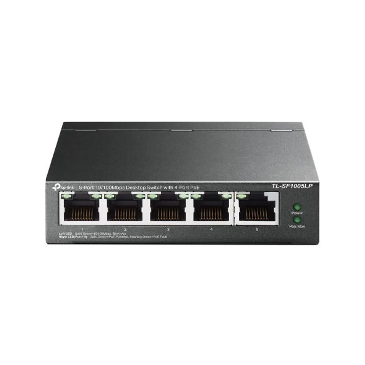 TP-Link TL-SF1005LP 5-portos 10/100 Mbps asztali PoE switch 4 PoE port 41 W #1