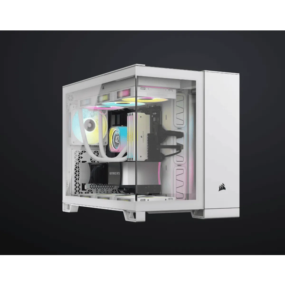 Corsair CC-9011268-WW 2500X iCUE LINK Micro-ATX fehér edzett üveg RGB #8