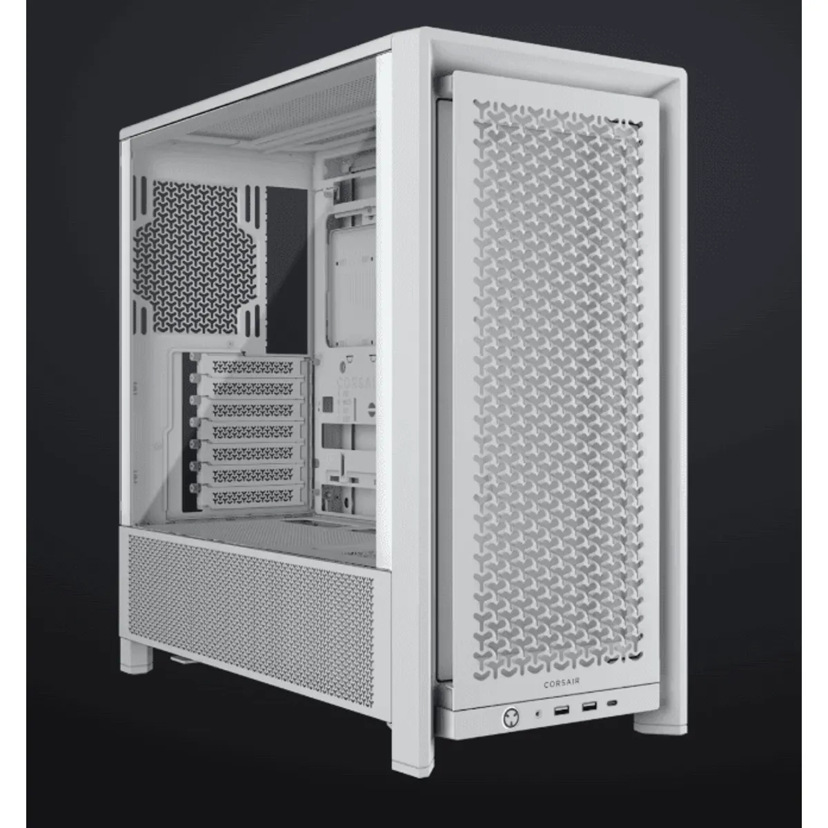 Corsair CC-9011291-WW Frame 4000D fehér moduláris edzett üveg oldalpanel #1