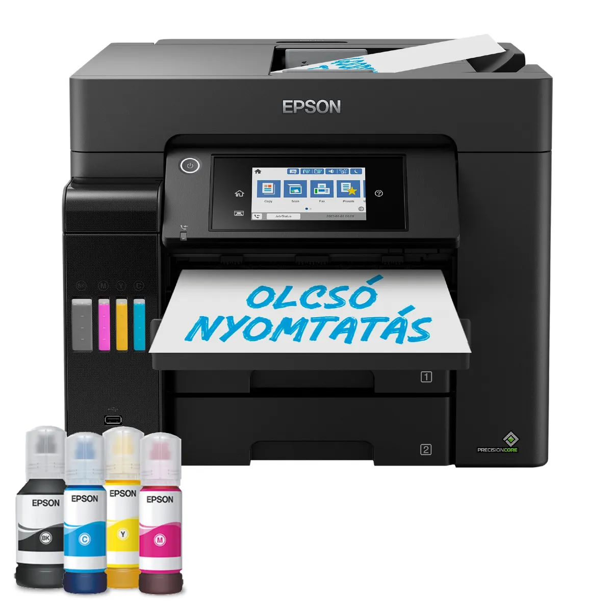 EPSON C11CJ29402 EcoTank L6570 A4 MFP színes kétoldalas érintőképernyő 10,9 cm USB LAN WiFi 550 lap bemeneti papírtálca 125 kiadótálca #1