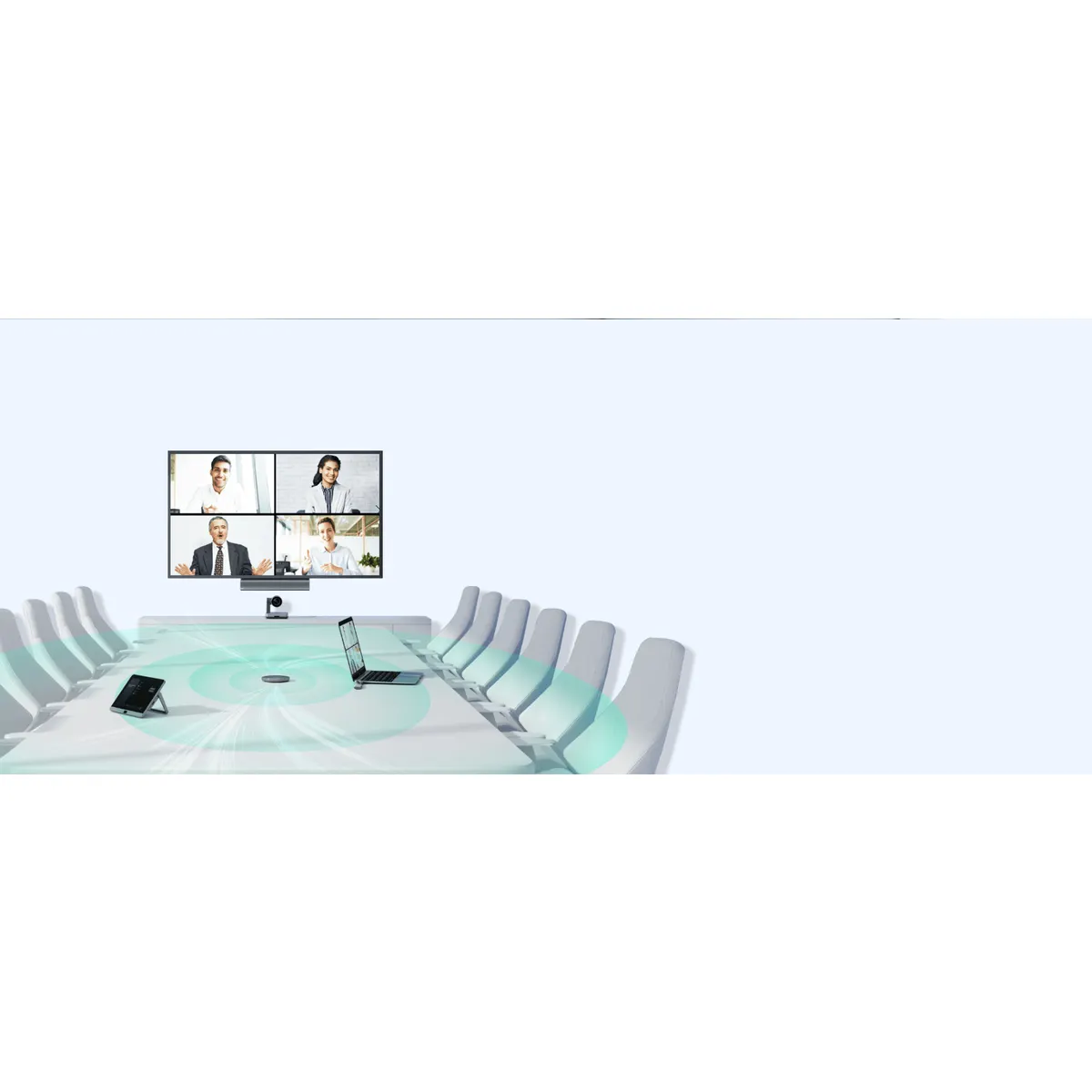 Yealink 1303144 VCM35 konferencia mikrofon, 6 m felvételi tartomány, 5 m CAT5e kábel, vezetékes, PoE, fekete #2