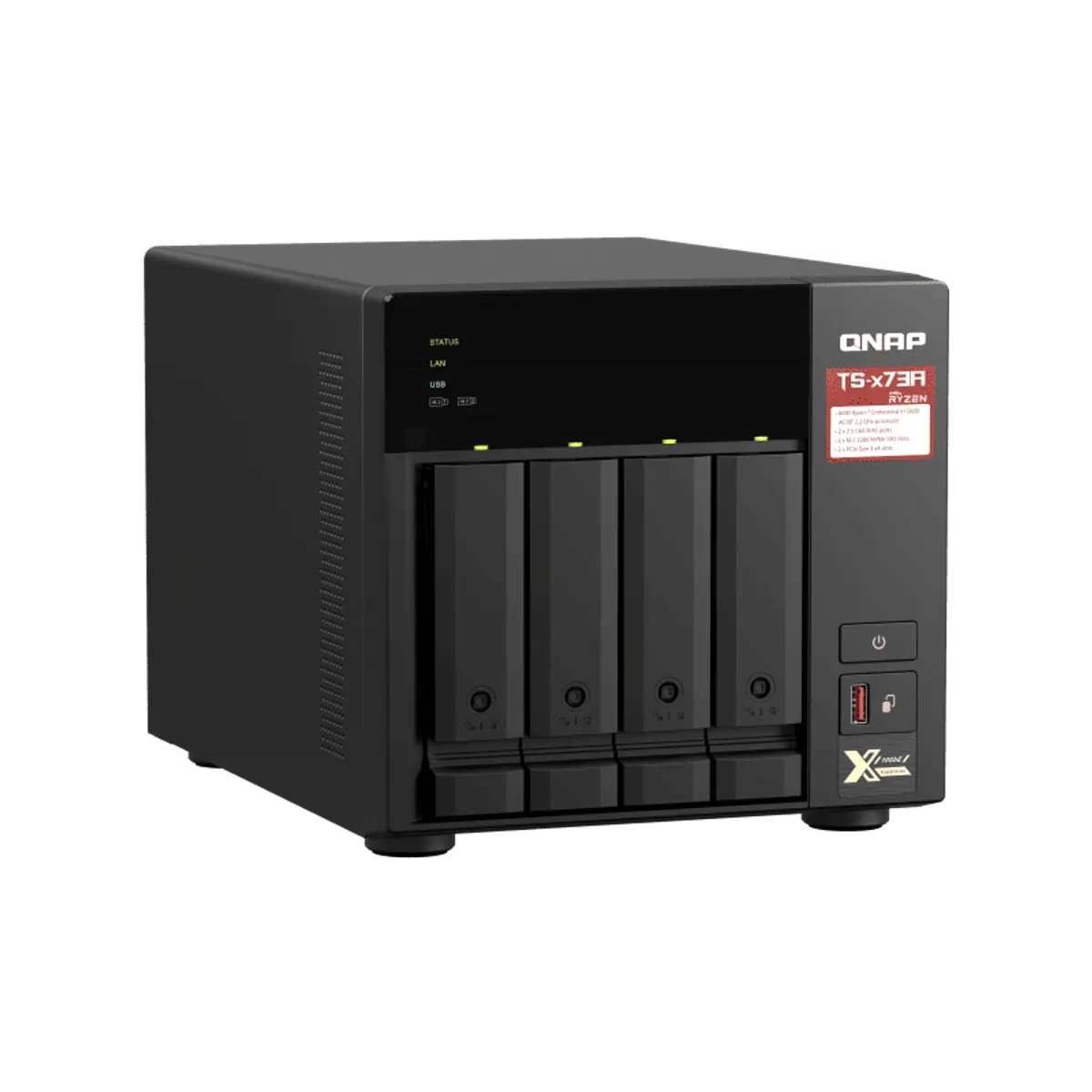 QNAP TS-473A-8G TS-473A 4-bay NAS AMD Ryzen V1500B 2.2GHz 8GB DDR4 2x2.5GbE 2x M.2 NVMe PCIe 3.0 x4 #1
