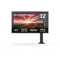 LG 32UN880K-B.AEU Ergo monitor 32" IPS 4K, 60Hz, 5ms, HDMIx2, DP, USB-C, USB 3.0x2, hangszóró, VESA 100x100, állítható magasság, pivot