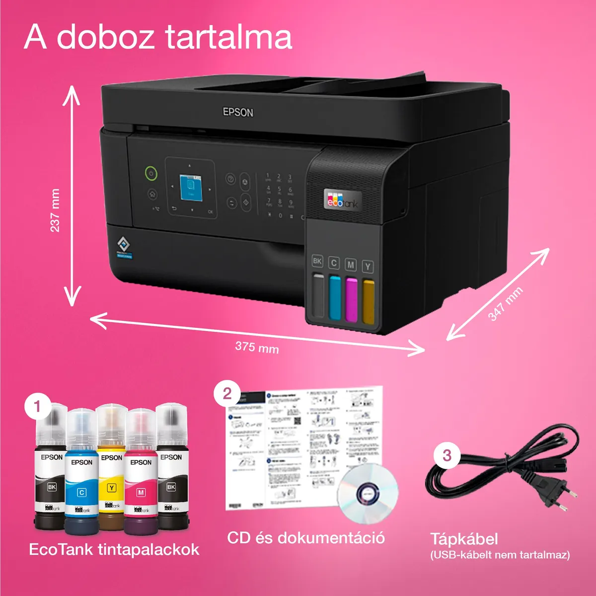 EPSON C11CK57403 EcoTank L5590 MFP, 30 lapos ADF, WiFi, LAN, Fax, 4800x1200 dpi #4