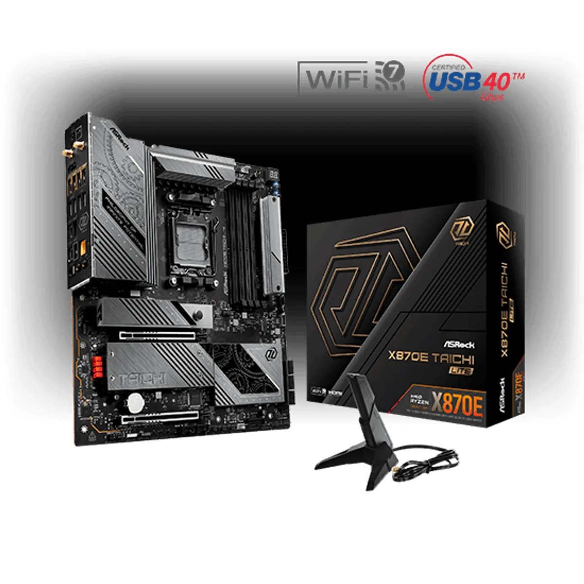Asrock 90-MXBPA0-A0UAYZ X870E Taichi Lite DDR5 PCIe 5.0 #4