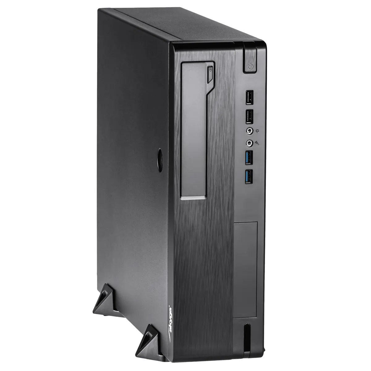 Akyga AK-502-02BK SFF ház Micro-ATX, Mini-ITX és Flex-ATX előlapi 2x USB 3.0, táp nélküli #1