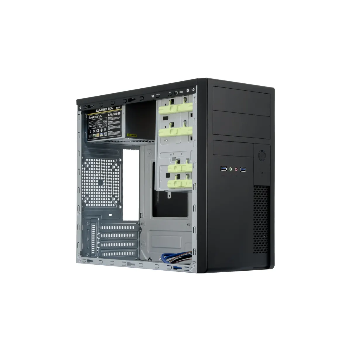 Chieftec XT-01B-350GPB XT-01B microATX 350W 2x USB 3.0 fekete #3
