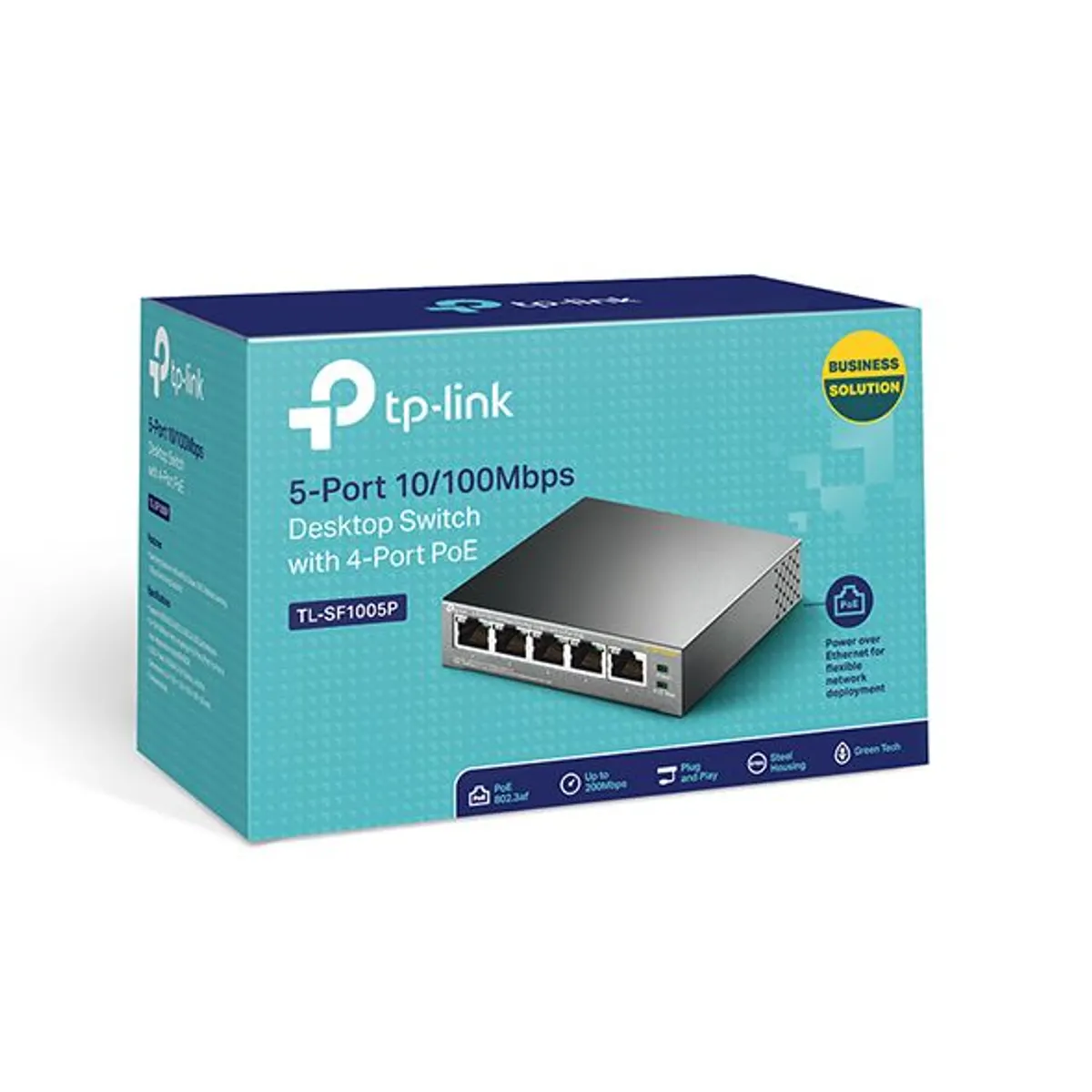 TP-Link TL-SF1005P 5-portos asztali PoE switch 4 PoE porttal 58W #1