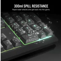 Corsair CH-9226D65-NA K55 core rgb membrános US kiosztás szürke #5