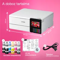 Epson C11CJ20402 EcoTank L8160 hatszínű tintarendszer 5760x1440 dpi 32 oldal percenként A4 WiFi USB Ethernet 10,9 cm érintőképernyő #4