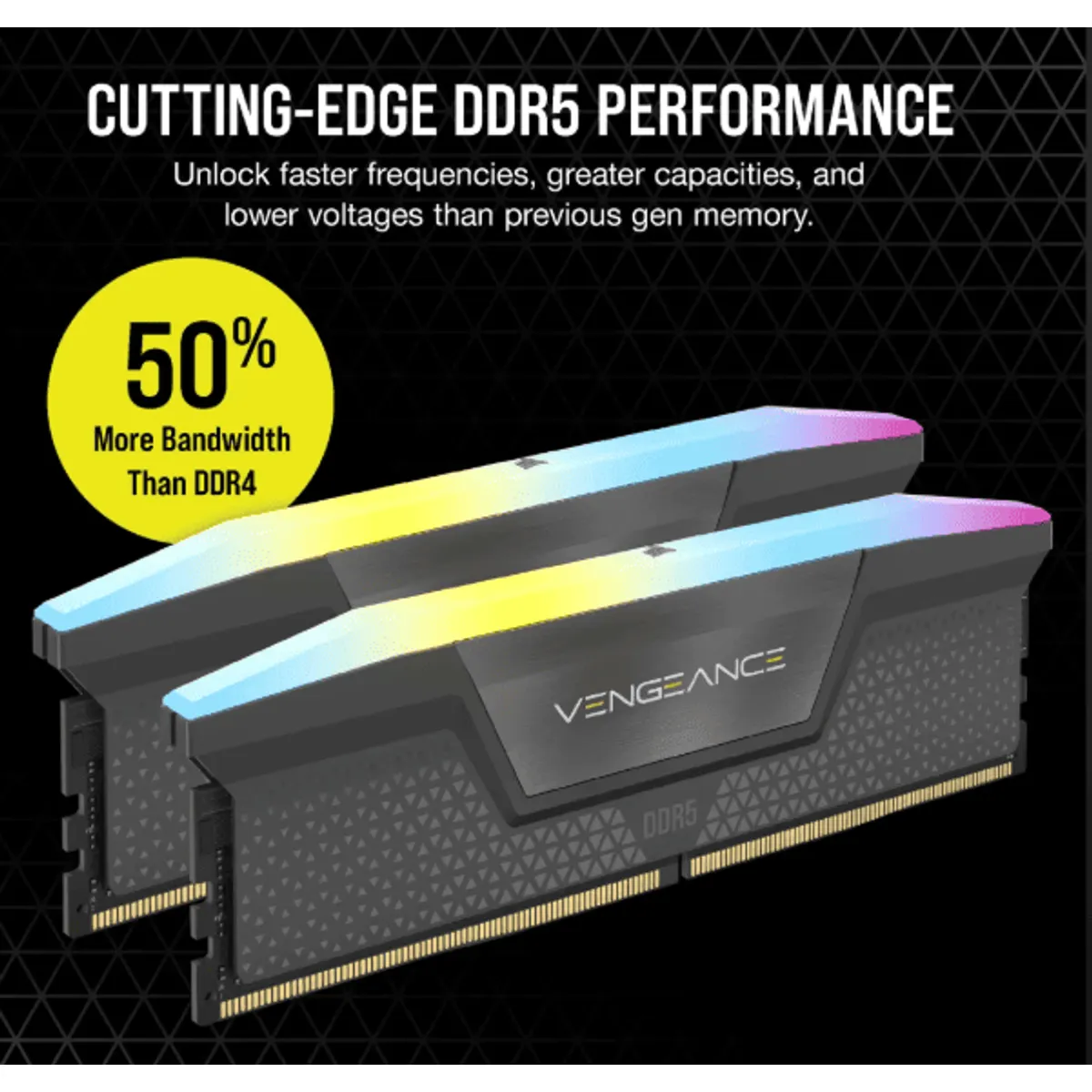 Corsair CMH64GX5M2D5600Z40 Vengeance rgb ddr5 64GB 2x32GB 5600MHz CL40-44-44-90 1.25V amd expo intel xmp szürke #3