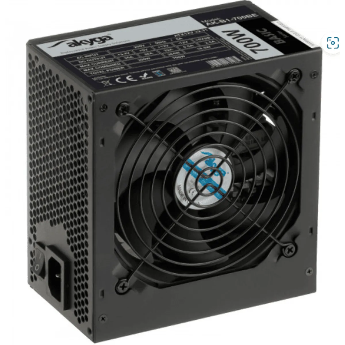 Akyga AK-B1-700BE Black Edition 700W ATX tápegység 12 cm ventilátor PCIe 6-2 pin SATA 5x #3