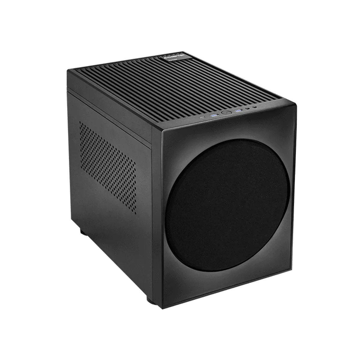 Chieftec CI-03B-OP The Cube Micro-ATX Mini-ITX 2×3,5" és 2×2,5" meghajtóhelyek, 4 bővítőhely, USB-C elöl, tápmax 200 mm #1