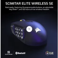 Corsair CH-9314014-WW Scimitar Elite Wireless SE MMO egér 33000 DPI gunmetal színű #2
