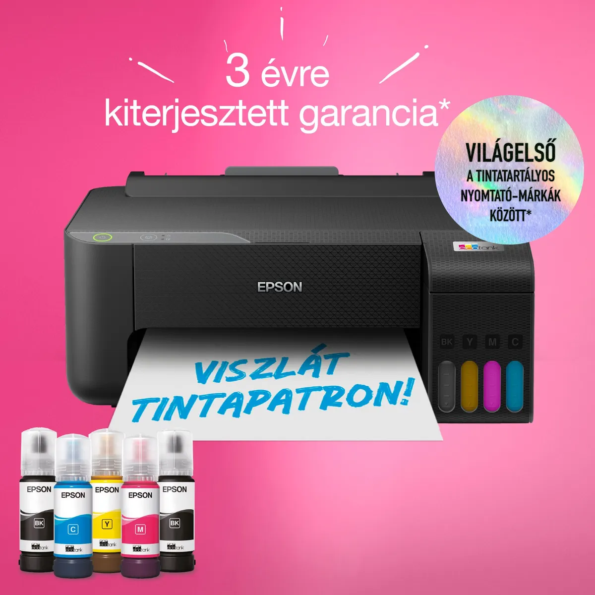 EPSON C11CJ70402 EcoTank L1230 fekete 33 oldal perc, színes 15 oldal perc, A4, kétoldalas, usb, 100 lap bemeneti, 30 lap kimeneti, 5760 x 1440 #7